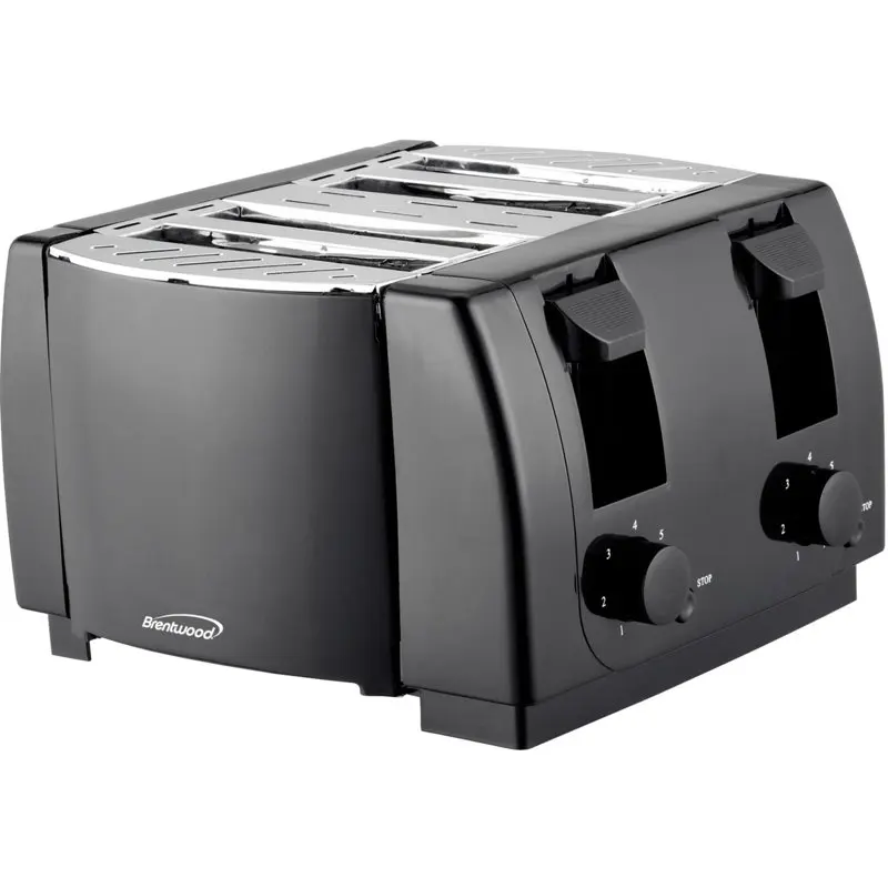 

Brentwood TS-285 Cool Touch 4 Slice Toaster, Black