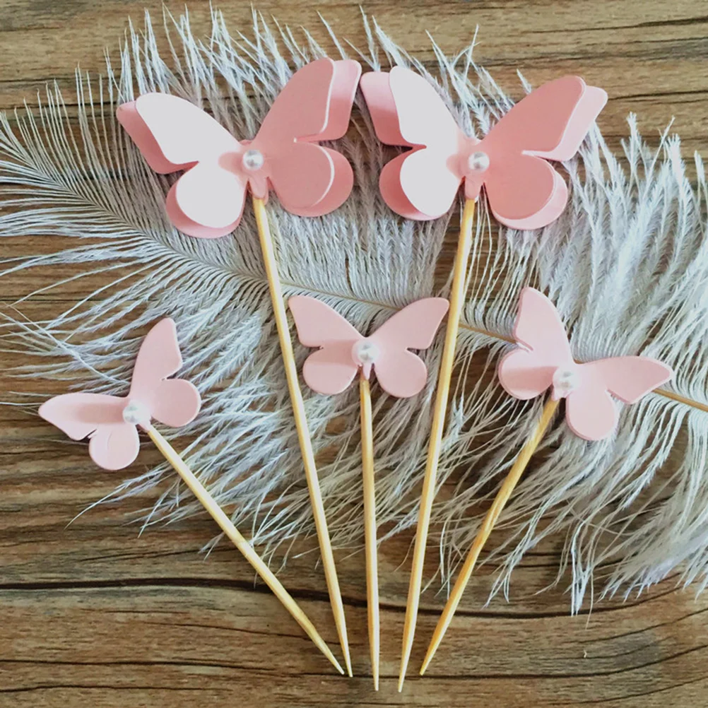 

10Pcs Shape Cake Fruit Picks Dessert Table Decorative Supplies