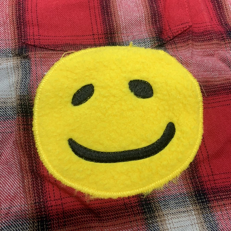 High Quality Men Women 1:1 CPFM.XYZ Check Shirt Red Plaid Shirts Street All-match Youth Popular Lapel |