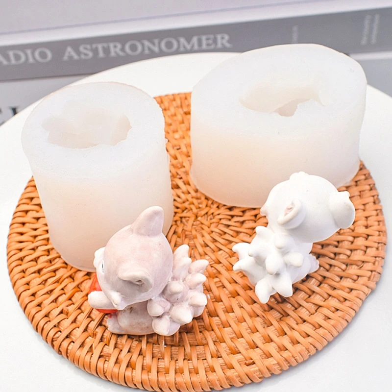 

3D Fox Silicone Resin Molds for Chocolate Cake Soap Candy Pastry Candle Dessert Mold for DIY Personalized Cake Making