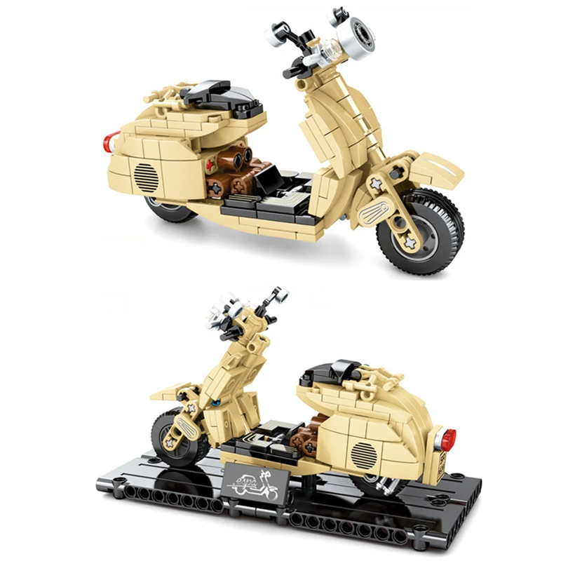 

Новый высокотехнологичный мотоцикл Vespas, Классическая модель, строительные блоки, необычные идеи, мотоцикл, детские игрушки для детей, подар...