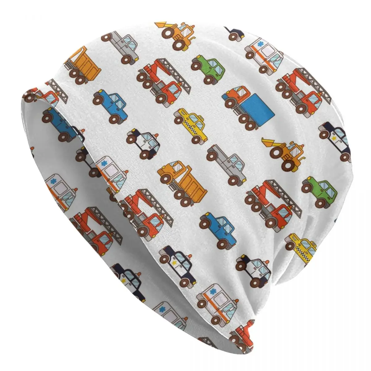 

Unisex Casual Hat Cartoon Cars Cap Winter Warm Beanies Adult Hip Hop Bonnet Hat