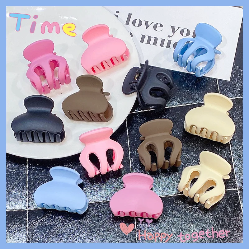 

Новые модные небольшие Матовые акриловые заколки-пряжки для волос для женщин и девушек аксессуары Головные уборы оптовая продажа