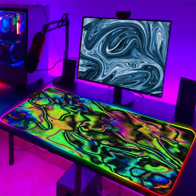 

900x400 RGB Strata Liquid Gaming Mouse Pad XL Large Gamer Mouse Mat Computer Gaming cool MousePad Keyboard Desk Mice Pad Color