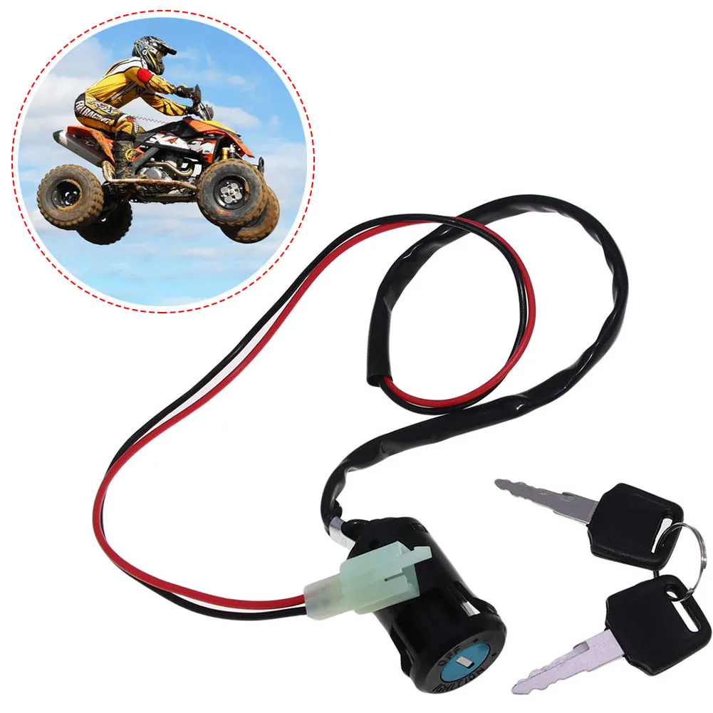 

ATV Ignition Key Switch 2 Wire Start Switch Lock Key Power Lock For Go Kart Motorcycle Quad Scooter Accessories