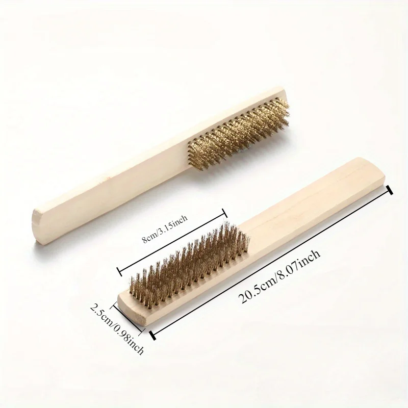 

Набор из 5 щеток для удаления ржавчины с деревянными ручками