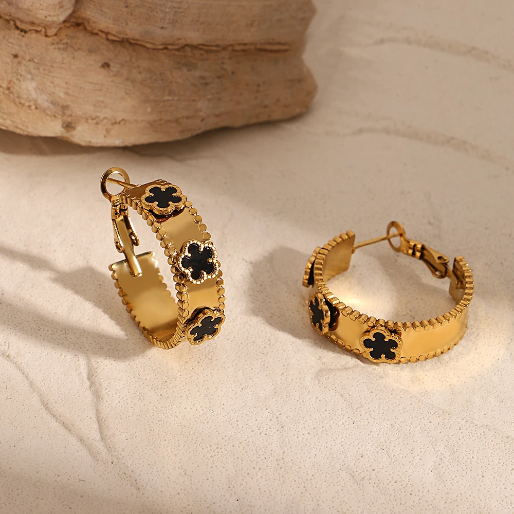 Серьги-кольца Greatera золотого/серебряного цвета классические высококачественные