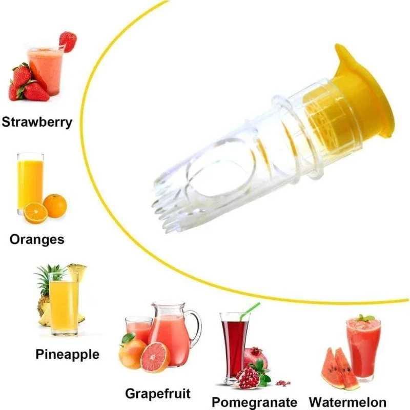 Портативная соковыжималка для лимона многоразовая легкая развертка сока