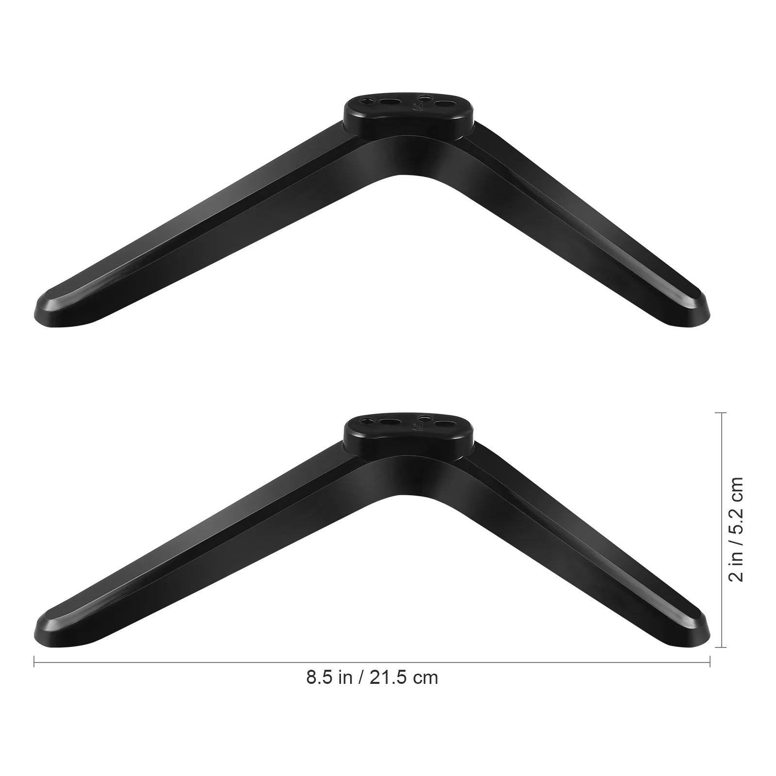 2 Pcs Base Bracket Mounts Stand Monitor Phone For Table Top Screw Stands