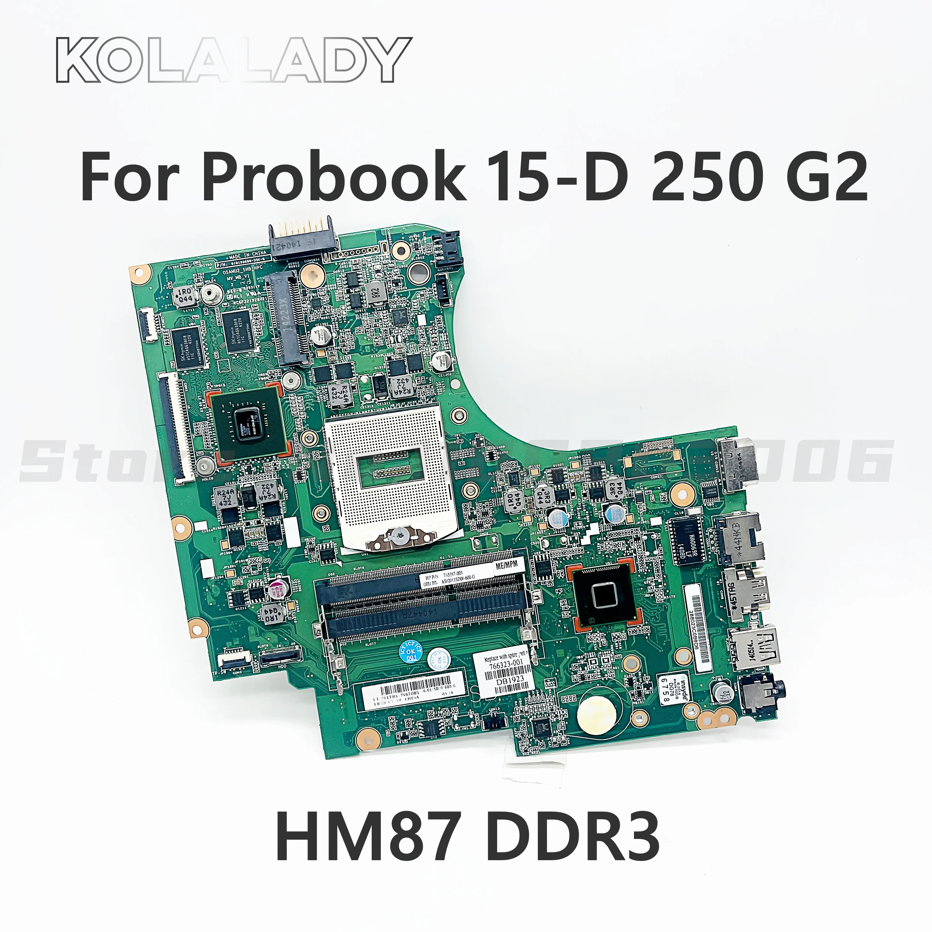 

Материнская плата для ноутбука HP Probook 15-D 766323 G2, 766323-001, 601-250