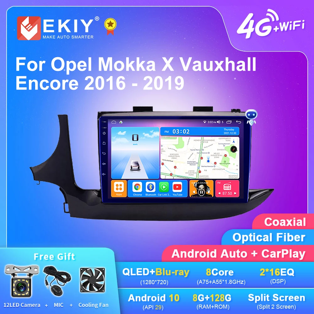 

Автомагнитола EKIY T7 Android для Opel Mokka X Vauxhall Encore 2016 - 2019 Navi 1280*720 GPS Carplay мультимедийный плеер автостерео