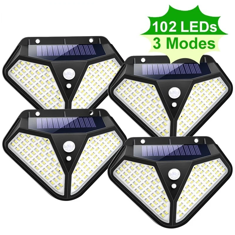 

LED Solar Light Outdoor Solar Lamp Powered Sunlight 3 Modes PIR Motion Sensor for Garden Decoration Wall Street