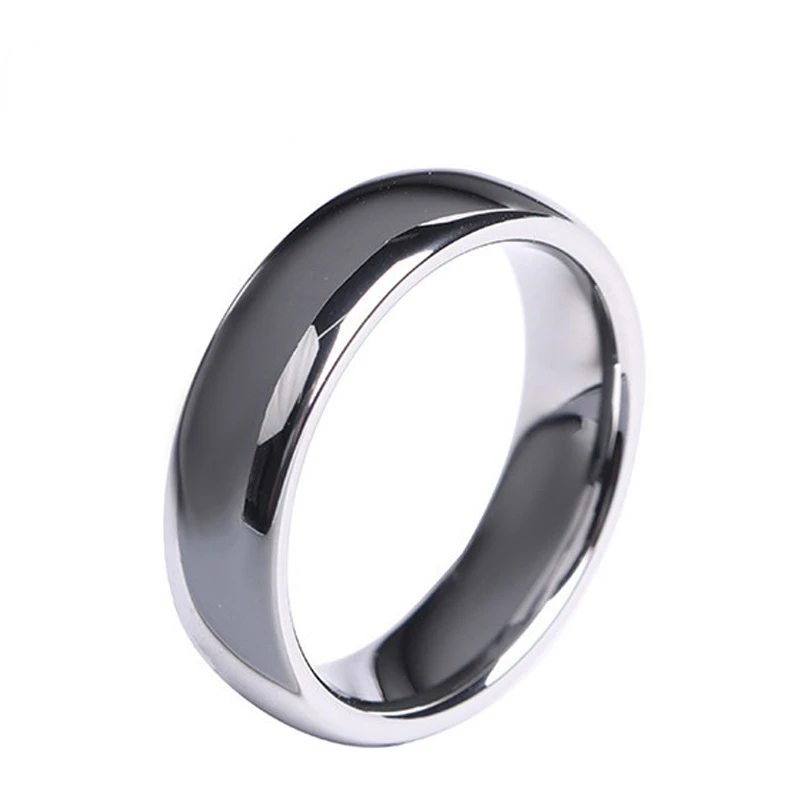 

Personality Trendy Men's Ring Tungsten Steel Fashion All-match Popular Jewelry Men's Single Ring Can Be Customized Lettering