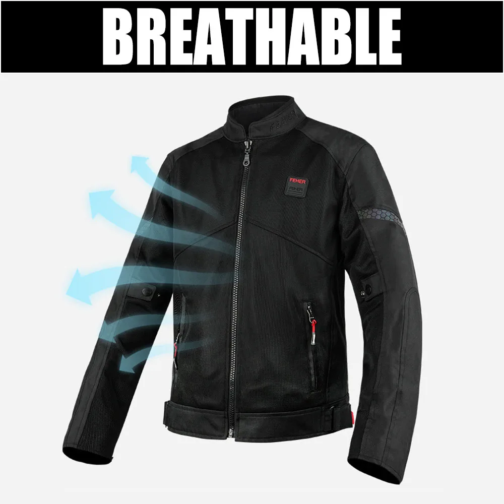 Мотоциклетная сетчатая куртка для мужчин воздухопроницаемая моторная с сотовой