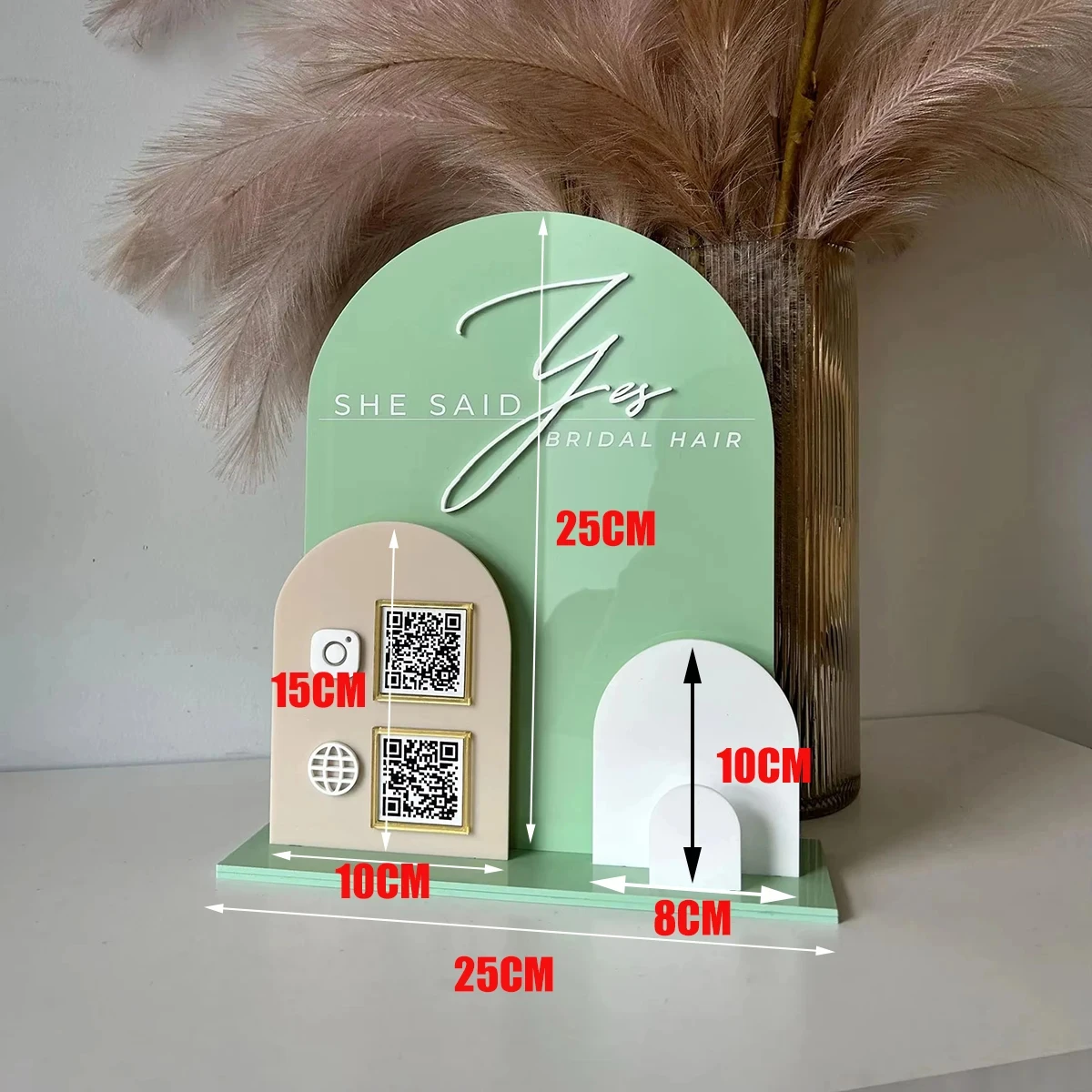 Изготовленный на заказ 3D вывеска в социальных сетях, бизнес-код QR, сканирование, чтобы оплатить индивидуальный логотип, акриловые таблички с QR-кодом Instagram с подставкой, держателем для карт (art.: 3920d463b35bb) - 3920d463b35bb