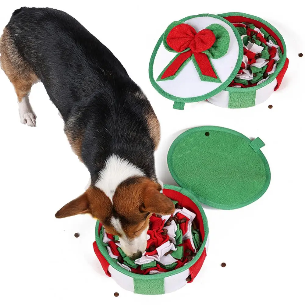 

Pet Dog Food Puzzle Snuffle Mats for Dogs Slow Eating Mental Stimulation Stress Relief Adjustable Puzzle Toys for Boredom