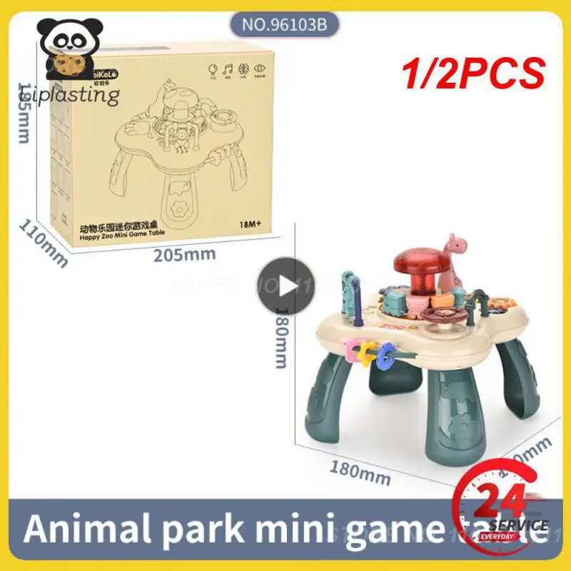 

1/2PCS Baby Activities Table Baby Activities Center Educational Table Baby Games for Babies Age Puzzle Shape Sensory Toys