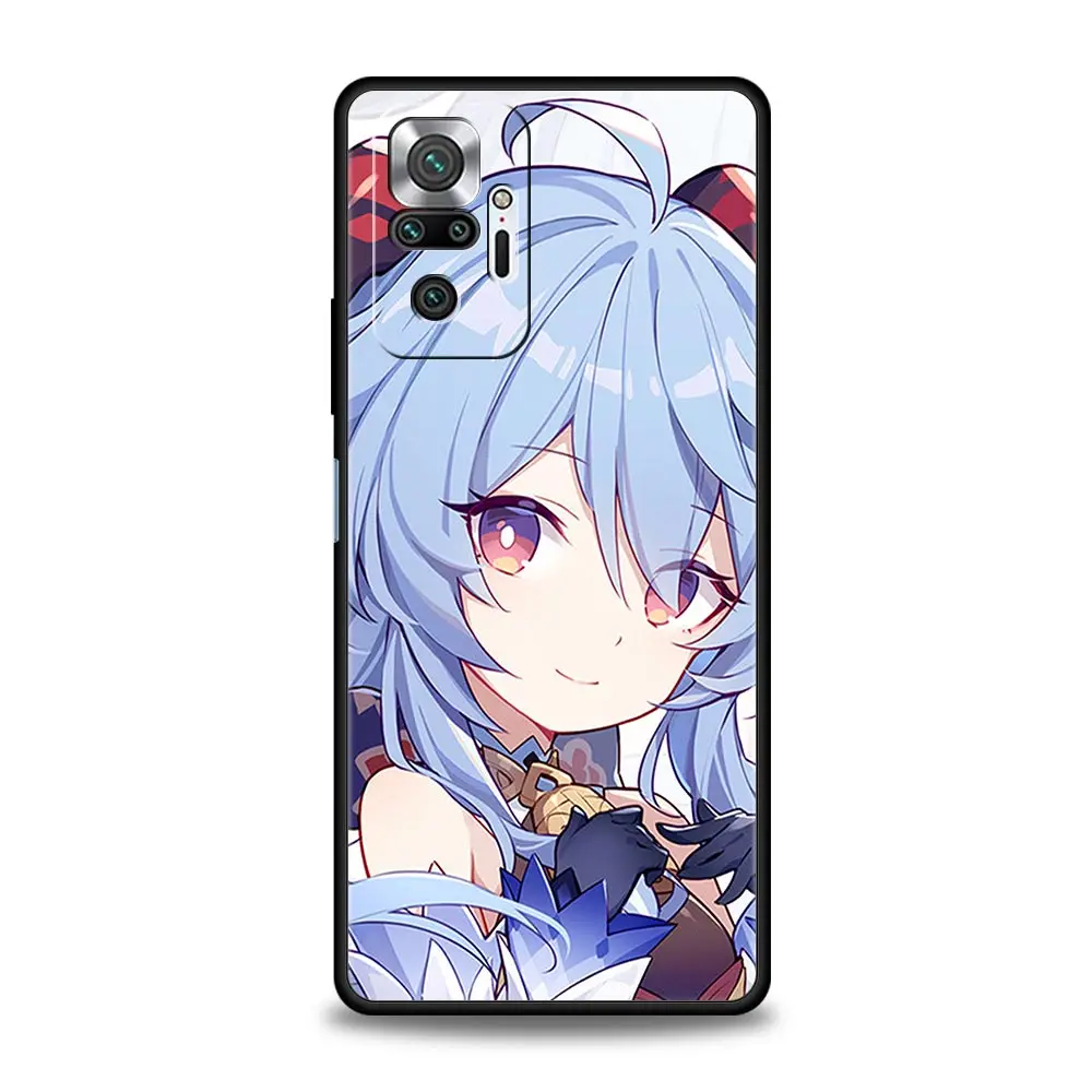 Чехол для телефона Genshin Impact Game Xiaomi Redmi Note 12 11 10 Pro Plus 10S 9S 9 9T 8T 9C 9A 8 7 K40 игровой