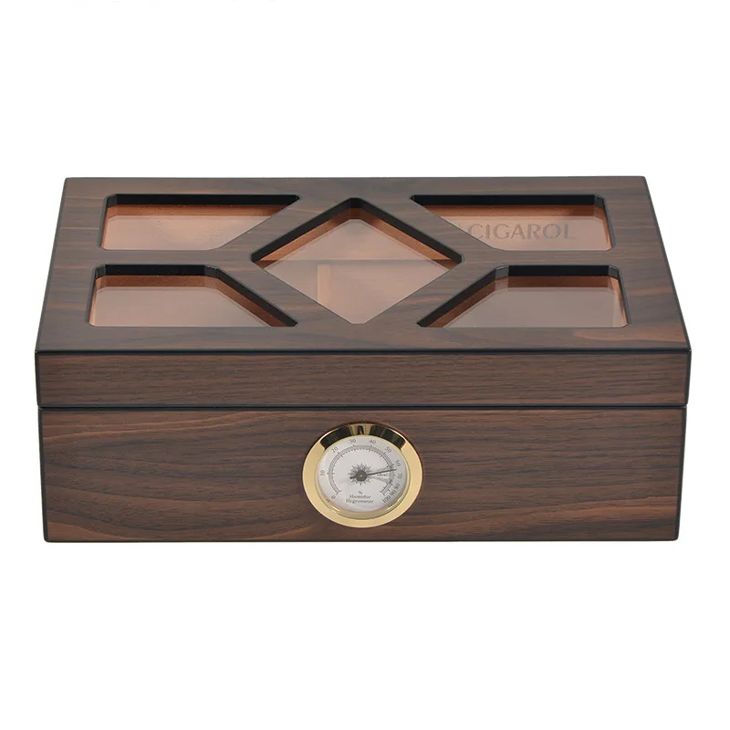 

Retro natural wood storage cigar moisturizing box
