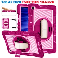 case for samsung galaxy tab a7 10 4 inch t500 t505 2020 shockproof silicone kids cover drop resistance tablet case handle stand