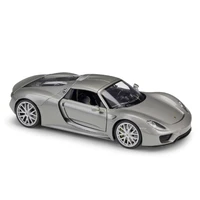 welly diecast 124 scale classic 918 spyder high simulation model car alloy metal toy car for chlidren gift collection