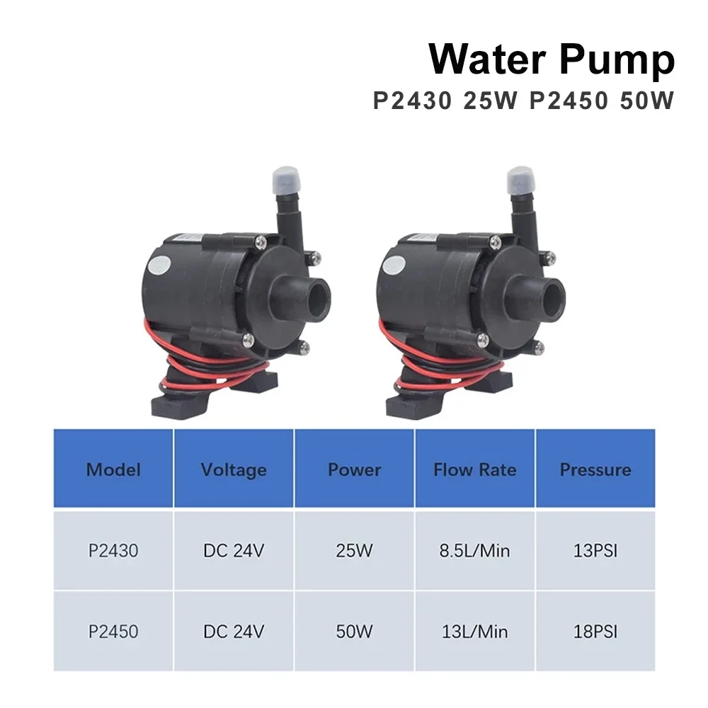 Фото Водяной насос TEYU S&A 25W 50W P2430 P2450 P24100 для промышленных водоохладителей серий CW3000 CW5000 CW5200 для лазерных станков №5