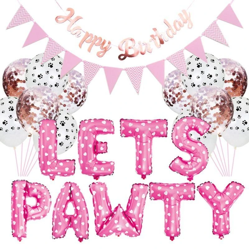 LETS PAWTY Воздушные шары для детей, набор украшений для дня рождения, принадлежности для дня рождения (art.: 3920d2fbebafb) - 3920d2fbebafb