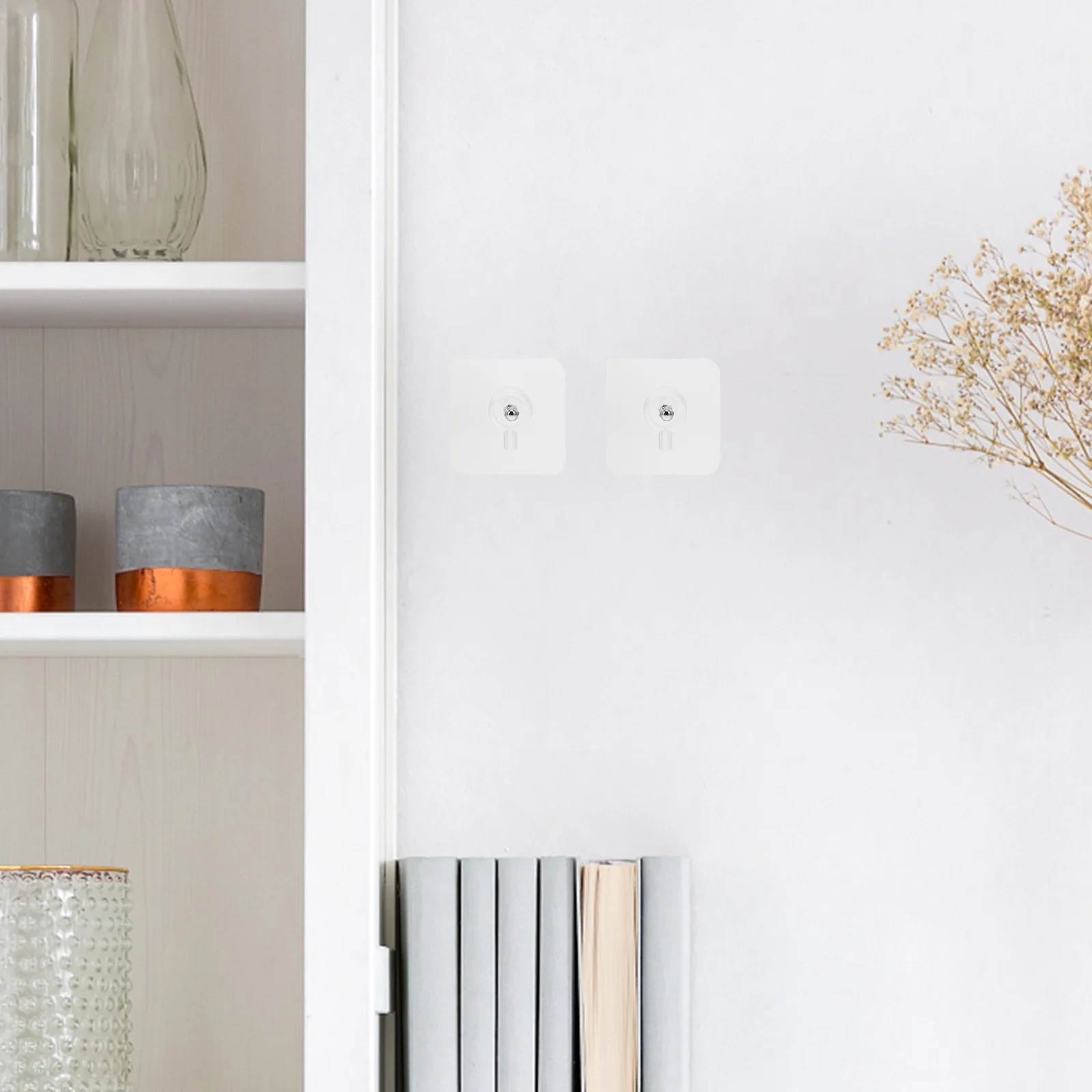 20 шт. клейкие винтовые крючки для ногтей без следов настенные вешалки наклейки