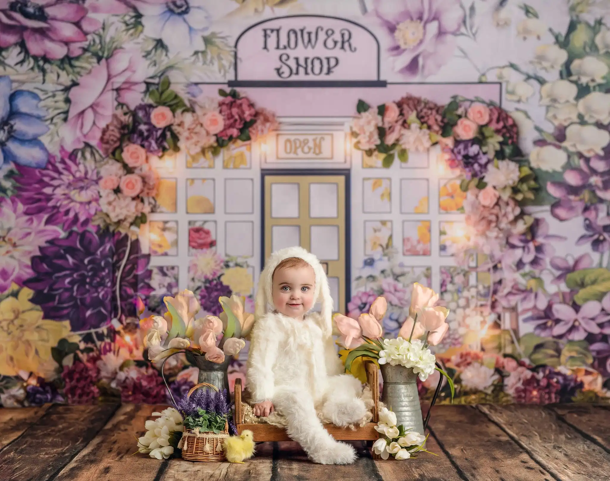 Фон для фотосъемки с изображением пчелы