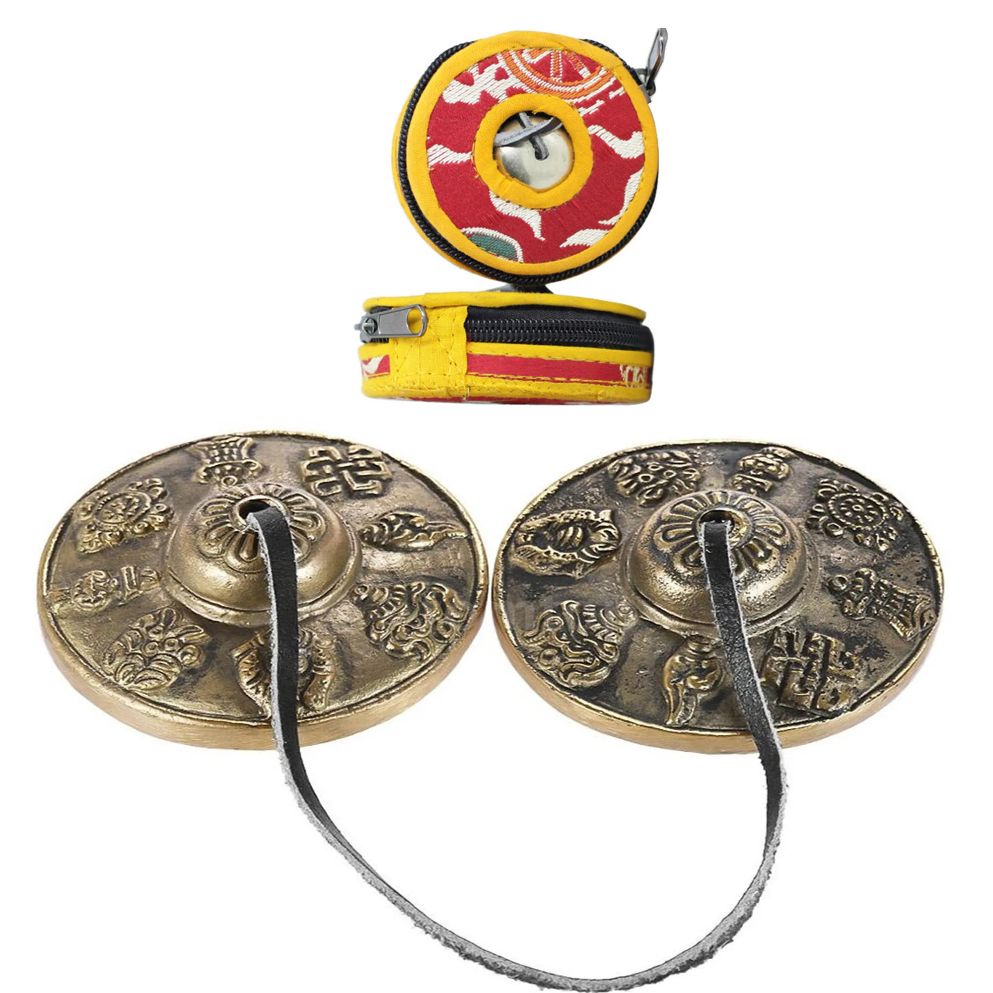 

Gandhanra Handmade Tibetan Tingsha Bells with Om/Lucky Cloud/Mantra,Cymbals From Nepal,Best Gift for Meditation Sound Healing