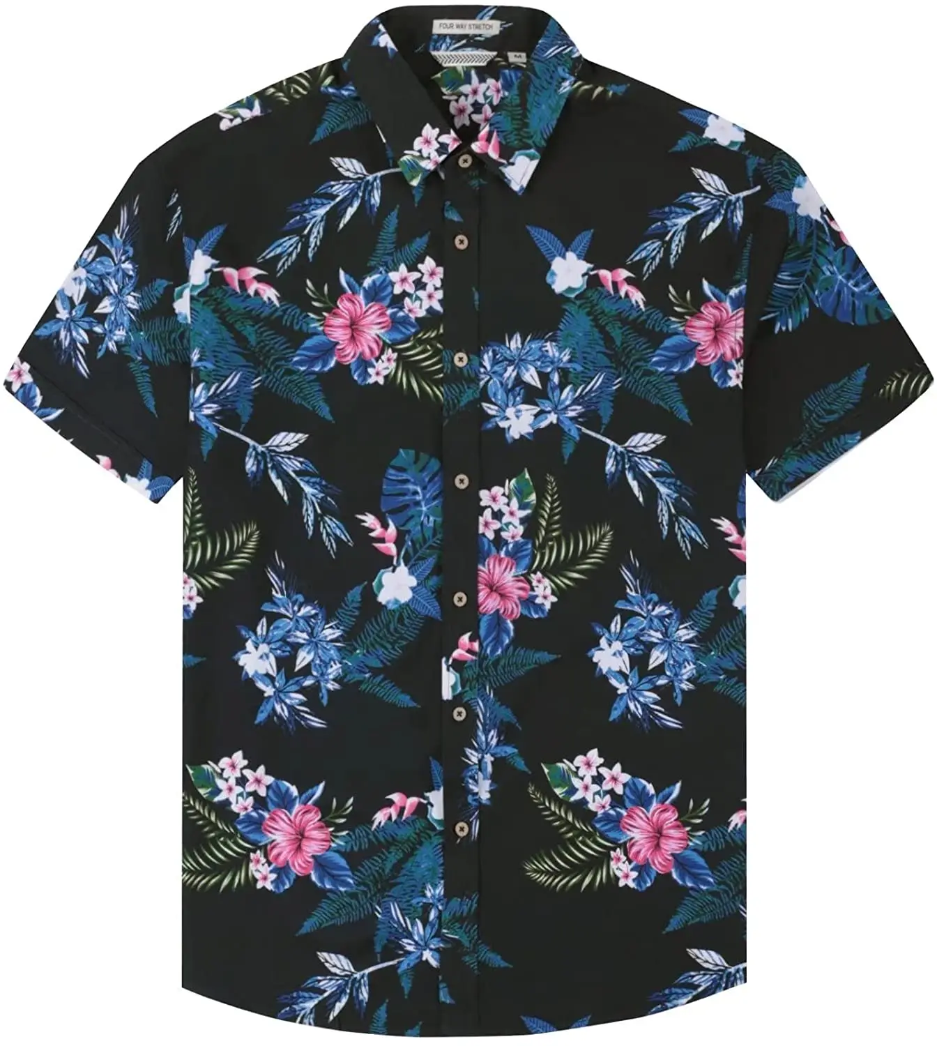 

Men's Short Sleeve Button Down Bowling Shirts Hawaiian Casual Printed Beach Shirt Summer Regular Fit Top