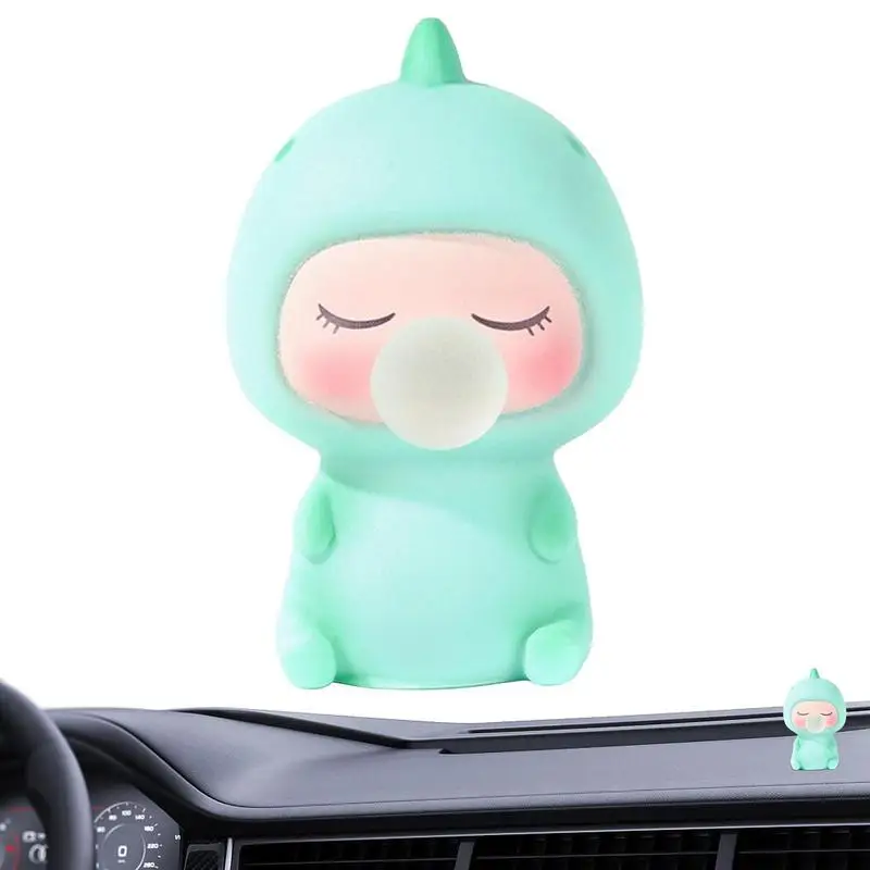 

Украшение для приборной панели автомобиля, Мультяшные Пузырьковые украшения для салона автомобиля, аксессуары в форме динозавра, украшение для зеркала заднего вида автомобиля
