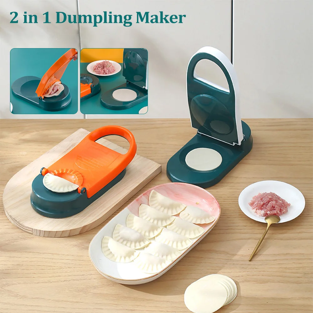 

Dumpling Modeling Device 2 in 1 Dough Dumpling Skin Maker Pastry Robot Dumpling Wrapper Artifact Dumplings Mold Pressing Tools