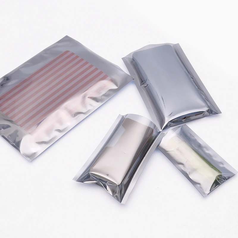 100Pcs Anti-Static Packing Bag ESD Anti Static Shielding Packaging Bags Open Top Antistatic Storage Bag For Electronic Pouches