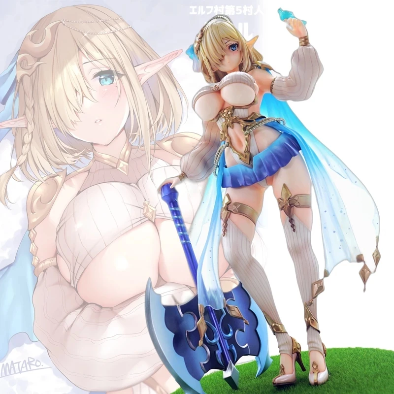 

26cm Vertex Kukuru Anime Figure Elf Village 5th Villager Kukuru Action Figure Villager Priscilla Figurine Collection Model Toys