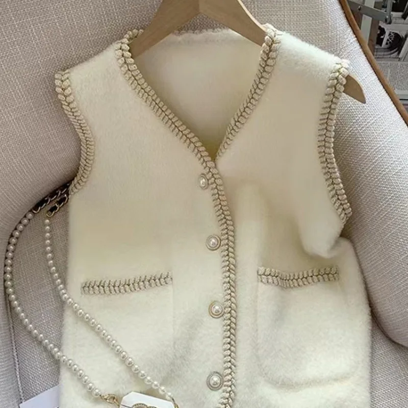 Женский винтажный свитер с бусинами элегантный вязаный облегающий черный или