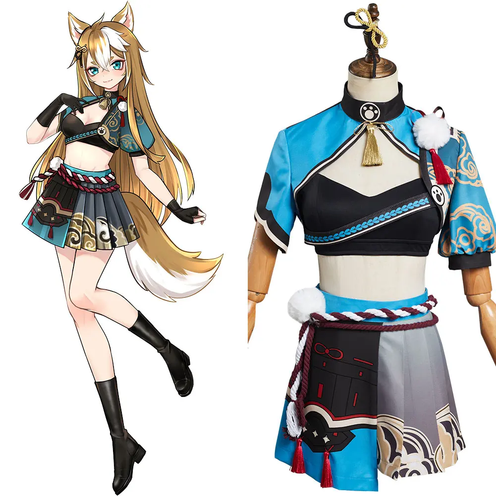 

Genshin Impact Hina Goro Cosplay Costume Outfits Halloween Carnival Suit