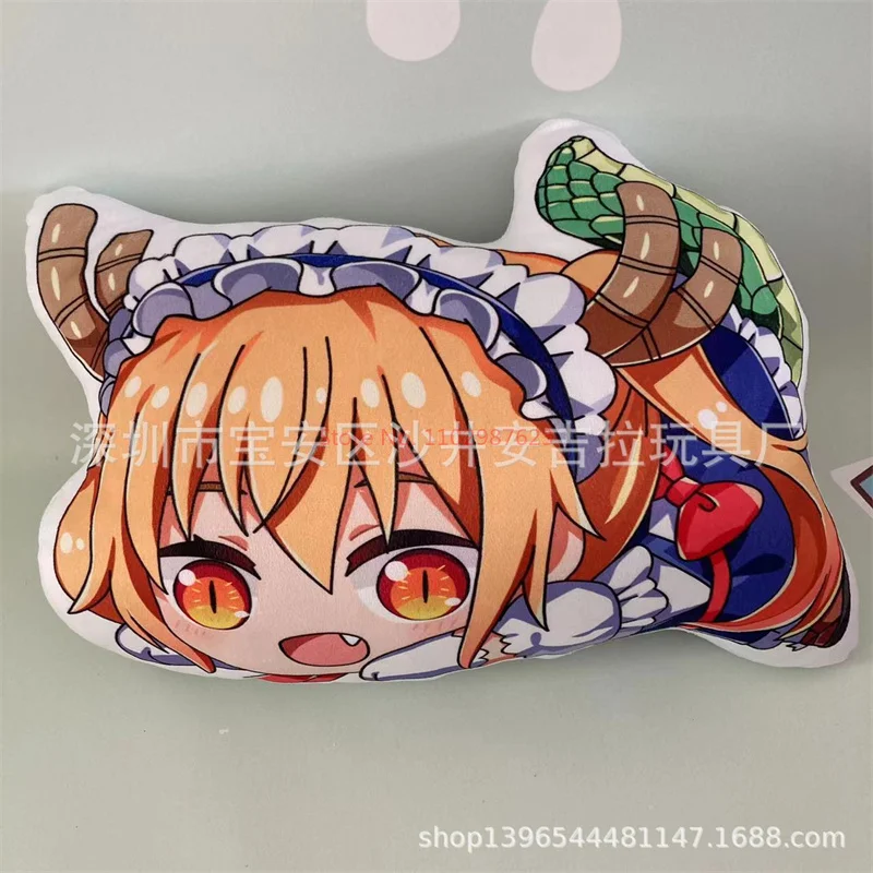 Miss Kobayashi's Dragon Maidkannakamui Tohru периферийная плюшевая подушка с принтом Двусторонняя