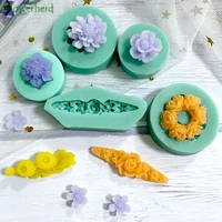 fondant small flower diy handmade silicone mold resin molds epoxy pendant accessories candy chocolate mold cake decorating tools