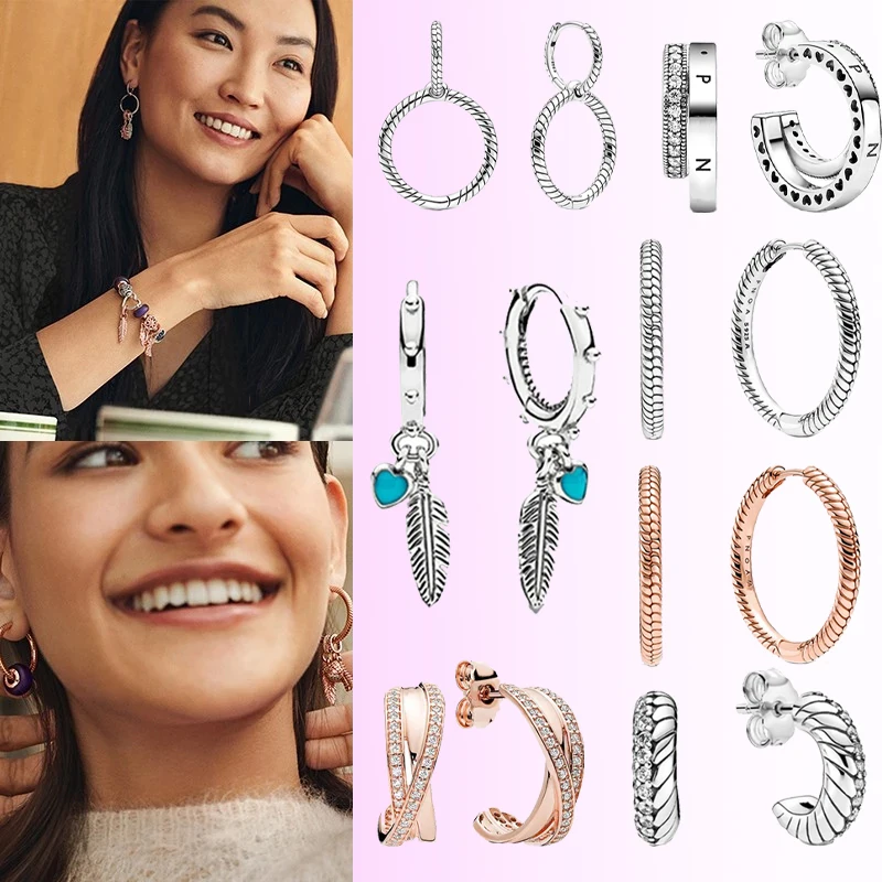 

Женские серьги из серебра 2021 пробы, с шармами «сделай сам»