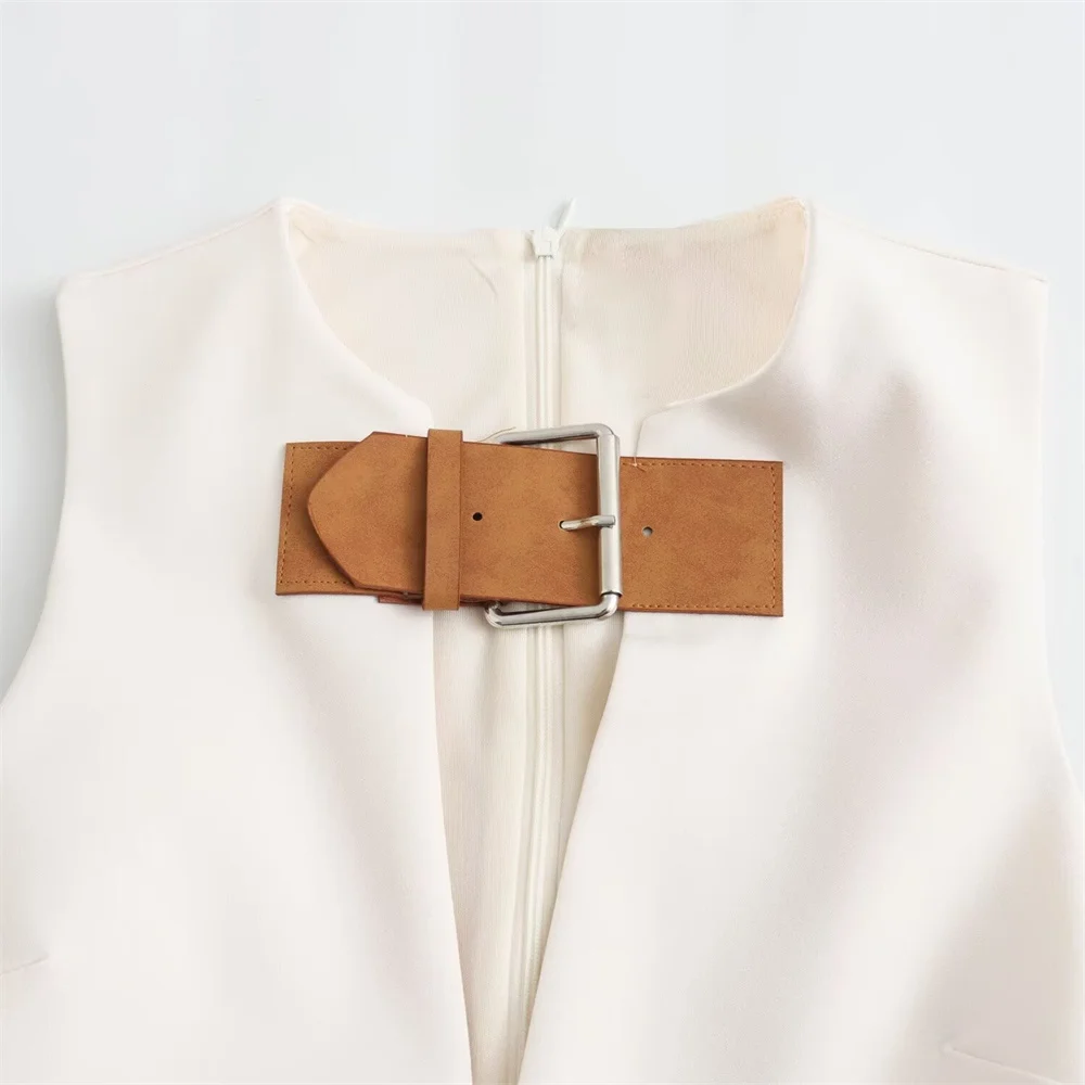 Летнее Новое Женское модное Стильное облегающее однотонное платье UNIZERA2024 без