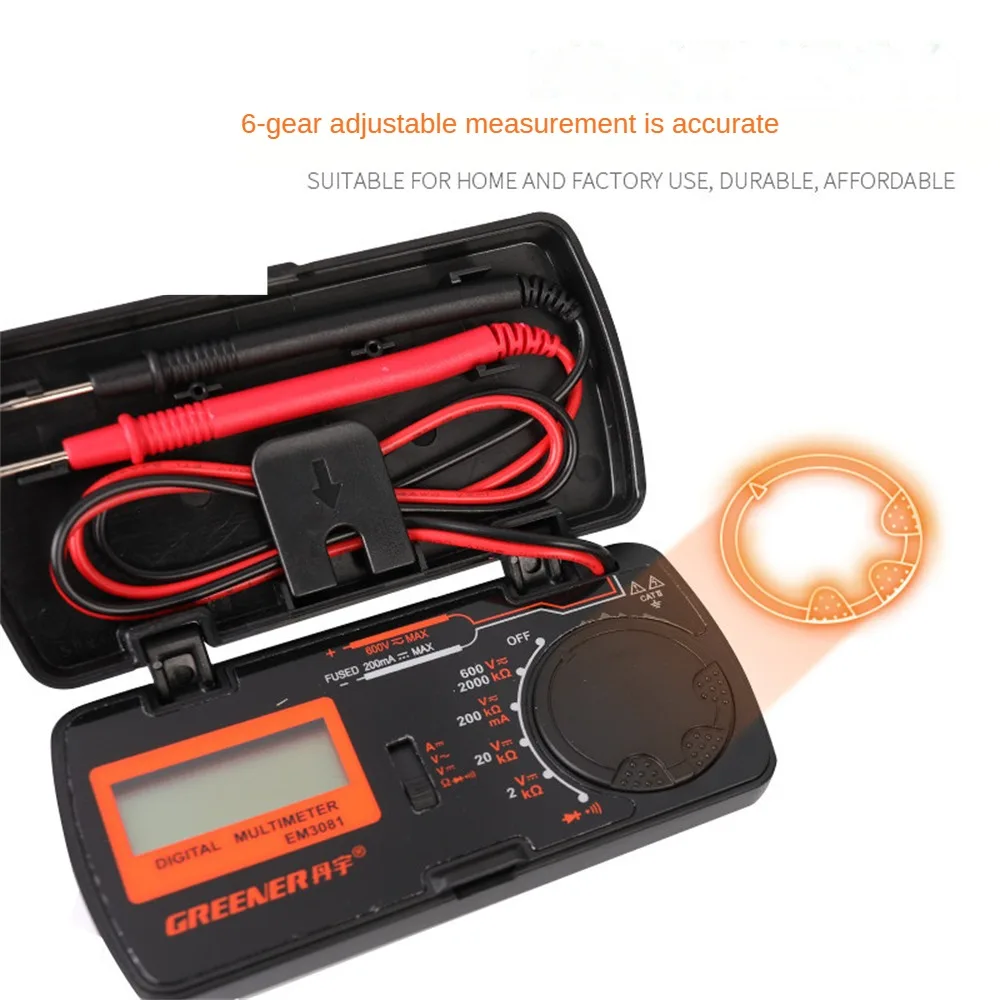 

Stainless Steel Electrician Universal Meters High Precision Universal Meter Household Accessories Digital Mini Capacitance Meter