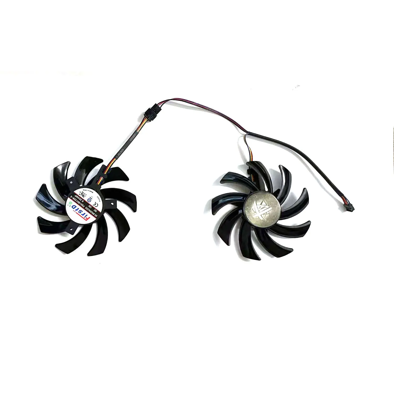 85 мм 4PIN FDC10H12S9-C FDC10U12S9-C для XFX Radeon RX460 470 470D 474 480 Сменный вентилятор видеокарты Black Wolf