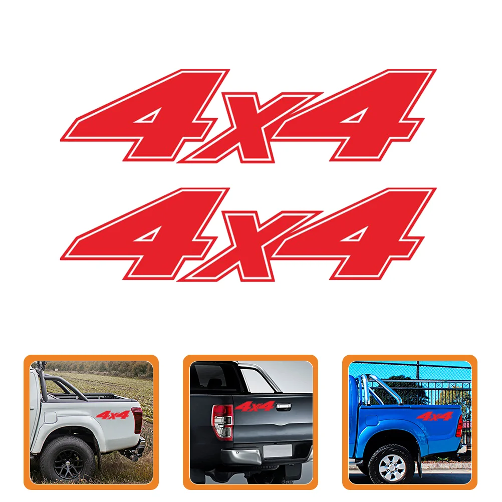 

Наклейки для кузова автомобиля, зеркала заднего вида, ПВХ, 2 шт., 4x4