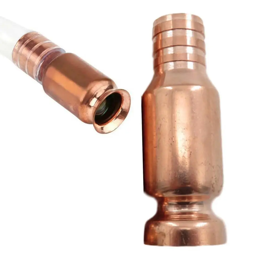 

1pc Copper Siphon Filler Pipe Manual Pumping Oil Pipe Fittings Siphon Connector Gasoline Fuel Water Shaker Siphon