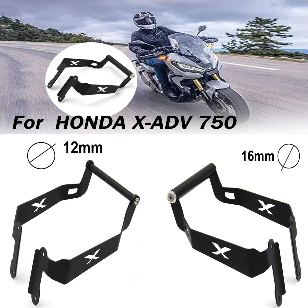 

For HONDA X-ADV 750 XADV XADV750 GPS Bar Mobile Phone Bracket GPS Black Motorcycle Front Stand Holder Smartphone