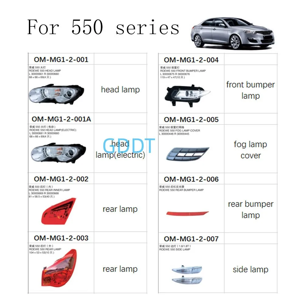 1 полный комплект 30000299 привод для замка передней левой двери MG550 фиксатор MG 550