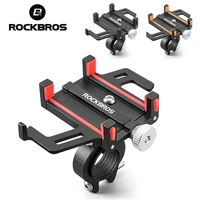 rockbros bicycle scooter aluminum alloy mobile phone holder motorcycle mtb bike bracket cell phone stand cycling accessories