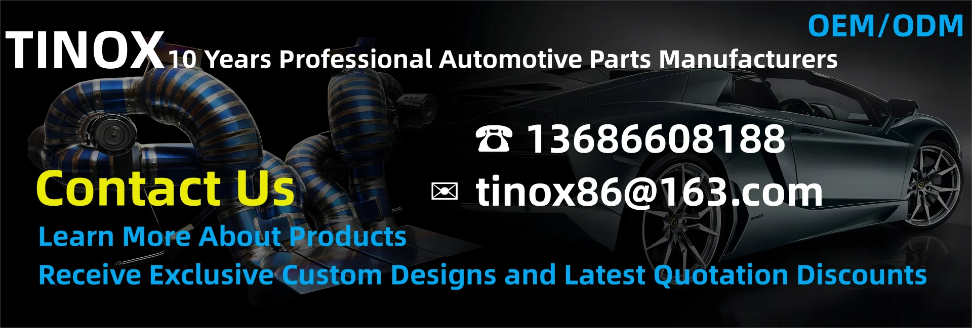 Выхлопная система Catback с головкой из титанового сплава для выхлопных газов Porsche