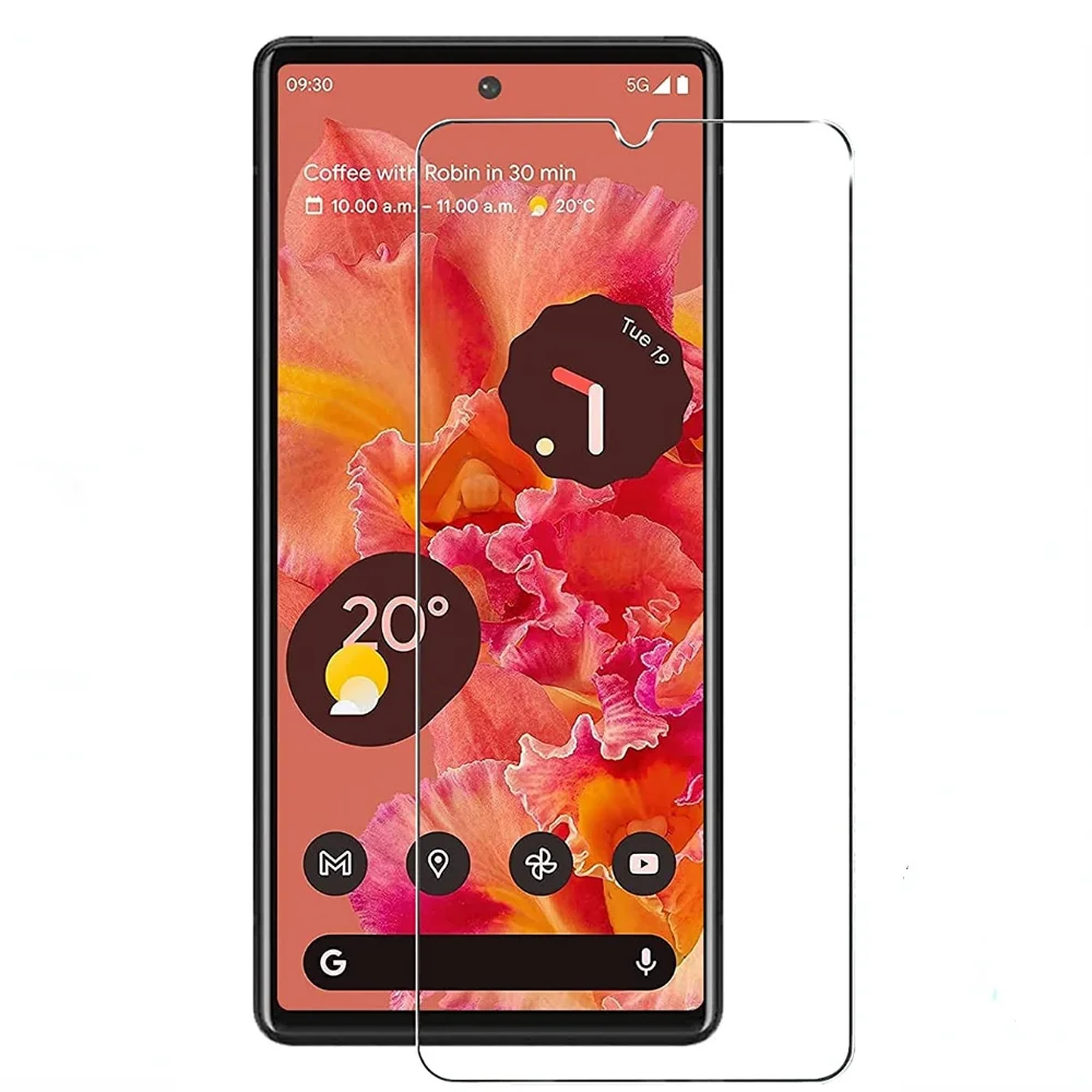 

2Pcs Full Cover Screen Protector For Google Pixel 7 Tempered Glass For Google Pixel 5 5A 5G 6 6A